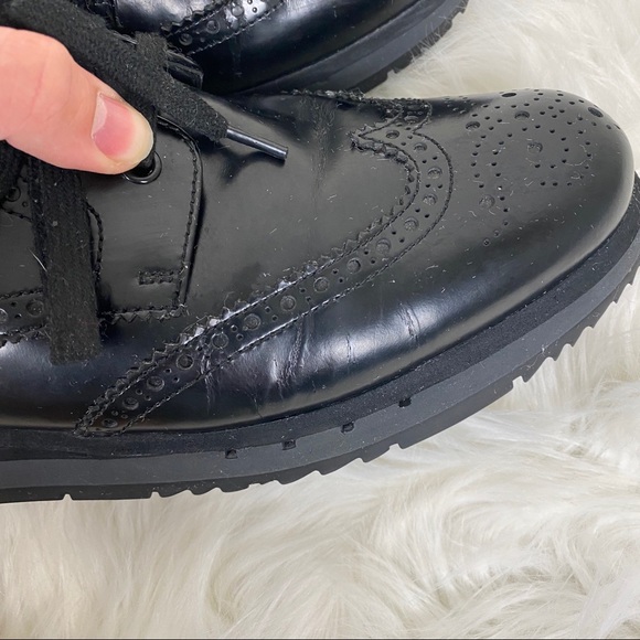 Prada Patent Leather Wingtip Brogue Dress Shoes - Picture 7 of 9